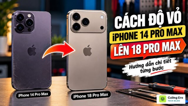 Cách Độ Vỏ iPhone 14 Pro Max Lên 18 Pro Max